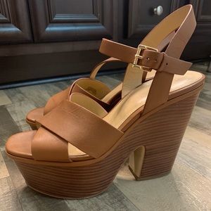 Michael Kors Wooden Wedge Heels